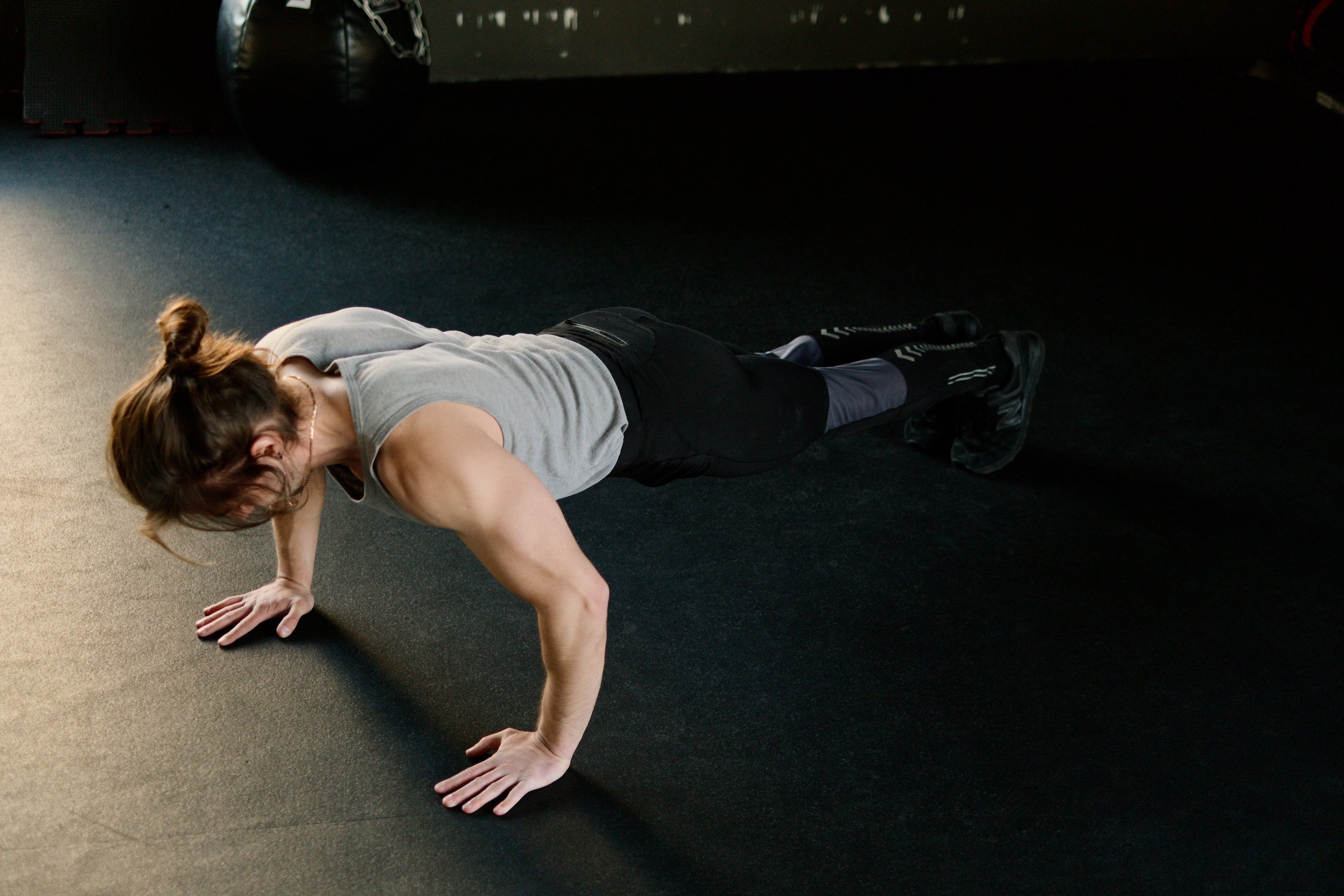 Man Doing Push Ups